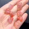 Mariposa de Calcedonia Congelada Accesorios Pequeños, Ágata Fuente de Sal Accesorios para Colgante de Pulsera DIY, Pequeños Adornos Colgantes, Joyería Hecha a Mano