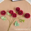 Decoração de Cerimônia de Casamento com Tema Vermelho, Cena de Hotel, Arranjos de Flores, Arranjos de Flores de Teto, Flores Artificiais, Decorações de Casamento