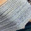 O ângulo transparente da água-marinha dos grânulos de 4mm cinzelou grânulos redondos corda grânulos de pedra preciosa mini grânulos