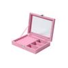 Elegante y Sencilla Caja de Joyería, Caja de Almacenamiento Larga de Tela de Felpa, Caja de Joyería Popular de Venta Transfronteriza, Caja a Prueba de Polvo para Joyería de Collares y Anillos