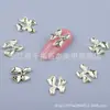 Nuevo metal mariposa para uñas lazo tridimensional pequeño libro rojo red con puntas de los dedos accesorios para uñas
