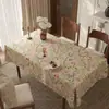 2026 Nuevo Mantel Grueso Estilo Americano Transfronterizo, Impermeable, Resistente al Calor, Tela Lavable Mantel Rectangular para Mesa de Comedor, Mantel para Mesa de Café