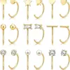 Pendientes de aro liso europeos y americanos para mujer, tachuelas para piercing, nicho, simples, versátiles, aros de cerámica, pendientes de temperamento, ganchos para orejas