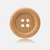 Botão Coração Sombra de Bambu, Cor Madeira Natural Linho Camisa Suéter Cardigan Tricotaria Botão de Terno