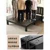 Cama com Estrutura de Ferro Cama de Casal Doméstica Cama de Ferro Quarto de Aluguel Espessada Reforçada Espessada Quarto Estrutura de Aço Carbono Cama de Ferro Forjado