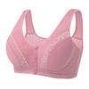 Colete para meia-idade e idosos sem aro para sutiã para idosos abertura frontal com botões lingerie sutiã fino tamanho grande fornecimento direto da fábrica