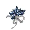 Explosiones calientes exquisita orquídea de tinta bauhinia de pedrería ramo broche de cristal corsage de ropa accesorios venta directa de fábrica