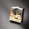 Mini Vinho Tinto Frutas Ornamentos Comida Jogar Geladeira Adesivo Garrafa de Vinho Madeira 3d Decoração Bonito Dos Desenhos Animados diy Adesivo Magnético