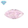 Huagang Gem 9A Cavalo Rosa Claro Em Forma de Olho Flor De Gelo Corte De Alto Carbono Diamante Em Forma De Folha Zircon CZ Anéis De Pedra Nua