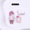 Nail Art Cute KT Cat Jewelry 2025 Novo Laço de Desenho Animado Vermelho Cibernético Decoração de Unhas Acessórios de Resina para Unhas
