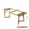 Soporte para Pata de Mesa Rectangular Pie de Mesa de Comedor de Mármol Placa de Roca Pie de Mesa Acero Inoxidable Mesa de Té Mesa de Té Pie Base Engrosada