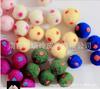 Suministro de fábrica Nepal 3cm bola de fieltro de lana de color decoración de árbol de Navidad bola de lana de color diy