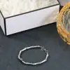 Pulsera de Bambú de Acero Titanio para Hombre Pulsera de Diseño Nicho de Sentido de Alta Gama Pulsera de Altura para Estudiantes Pulsera para Parejas Accesorios
