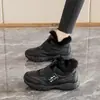 Sapatos atléticos e casuais femininos, nova coleção outono/inverno 2026, leves, antiderrapantes, com cadarços e fechos de velcro, confortáveis de usar e forrados com fleece para maior calor