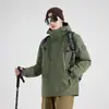 Nueva chaqueta polar 3 en 1 desmontable de otoño e invierno para hombres y mujeres, cortavientos, impermeable, transpirable y cálida