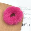 Diadema de felpa de intestino grueso estilo coreano para otoño e invierno, para niña, todo combina, cuerda para el cabello peluda, linda goma para coleta doble, cuerda para el cabello femenina