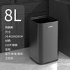 Cubo de basura de acero inoxidable oficina hotel comercial cuadrado gran capacidad gama alta lujo ligero gama alta doble capa sin tapa fabricantes