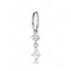 Qingmang Lingyu Hengsen Joyería Nuevo Colgante en Forma de Diamante Pasador Recto Arete de Presión Varilla de Aleación de Titanio Joyería para Perforación de Cartílago