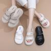 2025 Nueva Moda Plataforma Suela Gruesa Sandalias de Tacón Alto EVA Verano para Mujer Ropa Exterior Pantuflas Casuales Elevadas Transfronterizas