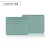 Portatarjetas de piel sintética para punto transfronterizo múltiples ranuras para tarjetas tarjetero de cuero para tarjetas bancarias de identificación pequeño exquisito portátil
