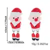 Brinco de Resina Tridimensional Europeu e Americano de Nicho Papai Noel Boneco de Neve Feriado Desenho Animado Fofo Acessório de Presente de Festa Transfronteiriço