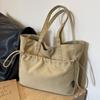 Bolsa de Lona para Mujer, Gran Capacidad, Nueva Versátil Bolso de Hombro Otoño e Invierno 2026, Bolso de Tela Simple Casual, Bolso Tote para Viajar