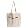 Bolso de hombro versátil de gran capacidad para mujer, estilo perezoso casual coreano, color liso, tipo tote
