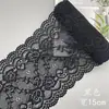 (Recomendado) Renda Macia Elástica de 15cm, Lingerie Sexy Colorida, Tecido de Renda, Bainha Alargada