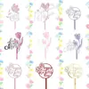 Estilo Ins Transfronterizo Te Amo Mamá Flor Decoración de Pastel de Acrílico Tulipán Día de la Mujer Tarjeta Insertable de Acrílico