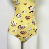 Traje de banho feminino de camada única em Lycra, amarelo KT de corrida profissional, especialmente projetado para treinamento e competição em piscina, moda praia feminina plus size