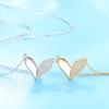 Collar Lingchuang de plata de ley 925 para mujer, diseño nicho ins, cadena para clavícula al por mayor, colgante de corazón dulce de versión coreana que combina con todo