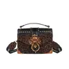 Moda Nova Texturizada Temperamento Bloqueio de Cores Bolsa Quadrada Pequena Bolsa de Mão Retro Europeia e Americana Bolsa Transversal Moda de Ombro Único Feminina