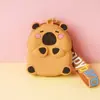 Cartera de Silicona de Capibara Llavero Infantil Bolsa de Almacenamiento Colgante Bolsa de Almacenamiento para Monedas