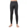 Ropa Interior de Hombre Otoño Sin Costuras DeRong Capa Base Pantalones Cálidos de Cintura Media Estilo Delgado para Hombre Forros Felpa Plus Alta Elasticidad Ajuste Delgado Temporada de Otoño e Invierno