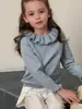 CHENG.L26 Suéter de Crochê Retrô Estilo Coreano Outono/Inverno Suéter Pulôver Doce de Manga Longa para Meninas