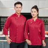 Uniformes de Chef Manga Larga Ropa de Trabajo para Catering Hotel para Hombres y Mujeres Ropa de Trabajo de Otoño Cocina de Hotel Ropa de Cocina Catering Venta al por Mayor