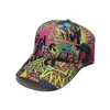 Capuz de Verão Novo Cross Border Amazon Temu Anos 80 90 Vintage Festa Disco Grafite Boné de Basebol