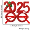 Óculos de Natal 2025 Decoração de Festa Infantil Suprimentos Decorações de Natal Adereços para Fotos Armações de Óculos de Rena