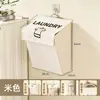 Ventas directas de fabricantes transfronterizos: cesta de ropa sucia para el hogar, cesta de almacenamiento para montar en la pared para el baño, plegable para guardar la ropa sucia