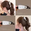 Presilha de cabelo requintada estilo coreano presilha banana de alta qualidade presilha tubarão de dente denso de tecido tamanho grande para cabelo grosso presilha de cabelo para mulheres
