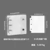 Almacenamiento de Uñas Fresco y Elegante con Doble Cremallera Seleccionado Cuidadosamente Libro Transparente de PVC para Colección de Uñas Álbum de Mini Almacenamiento Desmontable de Hojas Sueltas