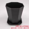 Olla octogonal permeable y transpirable de venta caliente, maceta pequeña blanca cuadrada para plantas suculentas, maceta cuadrada de plástico para inserción de hojas de plantas, maceta cuadrada negra