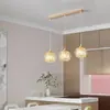 Lámpara de araña para restaurante 6 nuevas lámparas minimalistas de lujo italiano para mesa de isla y mesa de comedor, accesorios de iluminación Zhongshan, acero al carbono