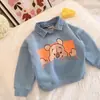 Sudadera para niño 2026 otoño nuevo estilo coreano moderna otoño e invierno top para niños mayores capa base casual
