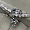 Panjia Dora Cobre Blanco S925 Chapado en Plata Cuentas DIY Colgante Serie Animal Oso Accesorios de Cuentas de Moda Versátiles
