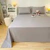 Conjunto de Quatro Peças de Colchão de Algodão Puro Simples Lençóis de Algodão Lavado Algodão Puro Casa Dormitório de Estudante Lençol de Solteiro