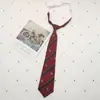 Corbata de lazo con corona de vino tinto plateado y material escolar, cuello de uniforme JK con flores, ropa académica japonesa, traje sin corbata, tendencia para hombres y mujeres.