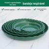 Bandeja Respirável para Vaso de Flores, Bandeja Coletora de Água Anti-apodrecimento de Raízes, Base Plástica Redonda Pequena de Galão com Múltiplas Especificações com Bandeja