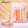 Ramila paquete de 4 rizador de resorte para dar forma flequillo hebilla exterior hebilla interior herramienta de pinza para cabello suelto C277
