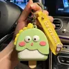 Chaveiro de Silicone de Pato Amarelo Porta-moedas Pingente Desenho Animado Presente para Mochila de Estudante Pingente de Chaveiro Joia Personalizada